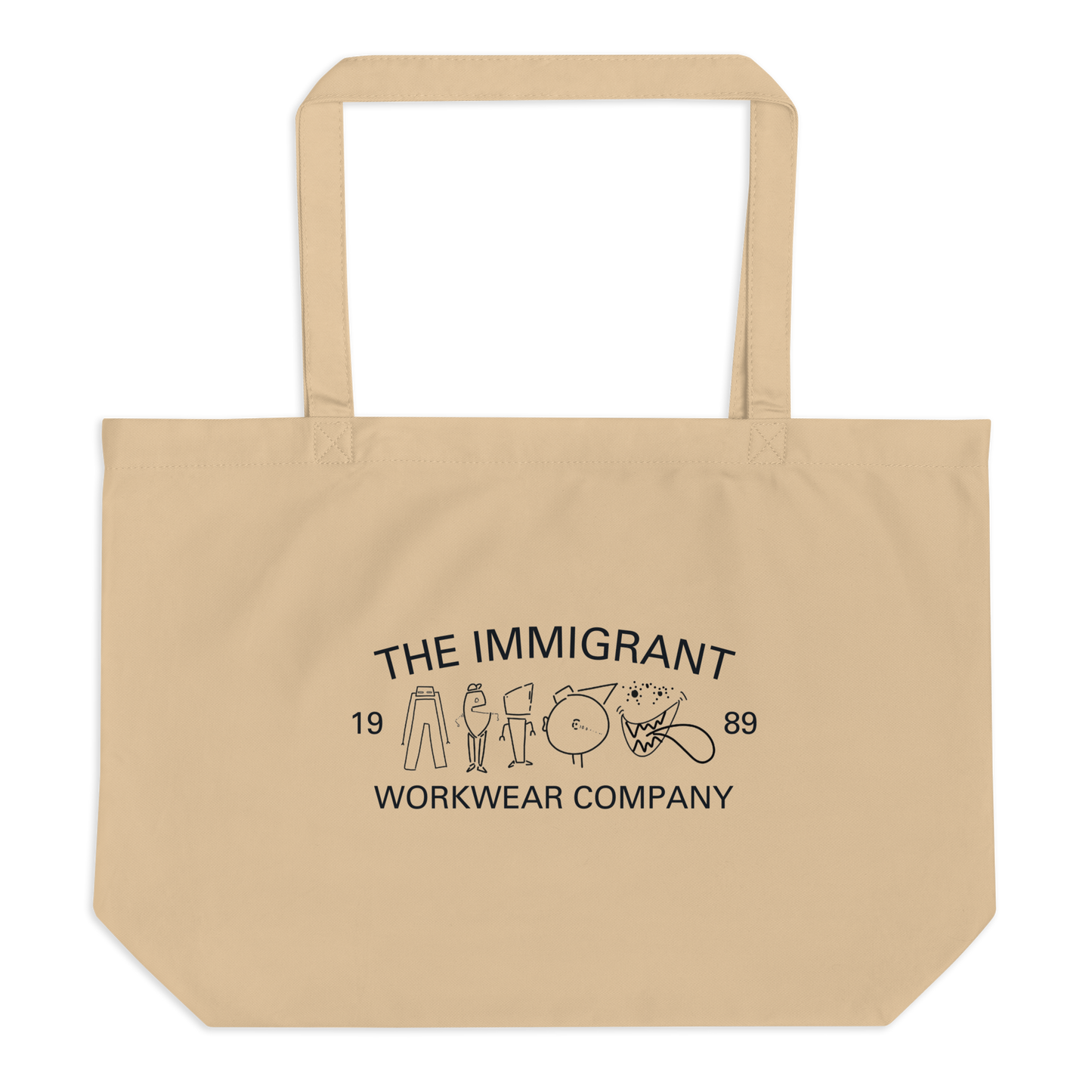 Immigrant Workwear - Large organic tote bag