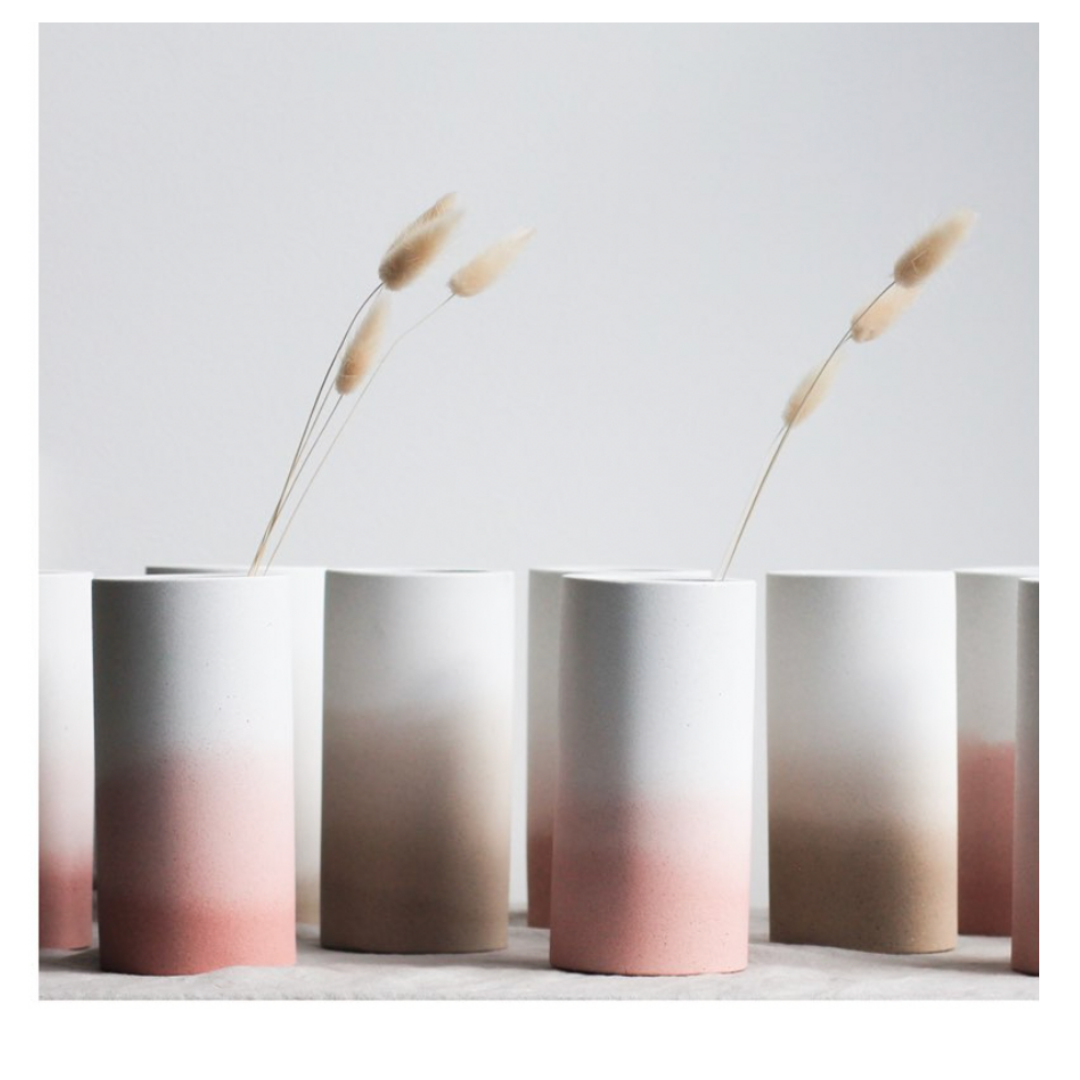 Ombre Vase - Blush Pink